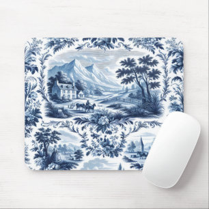Mousepad Francês Country Blue Toile