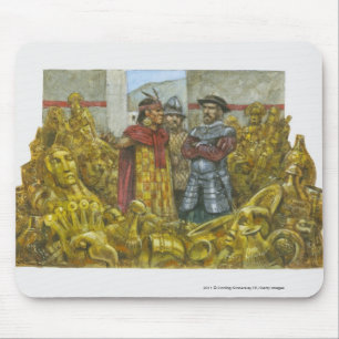 Mousepad Francisco Pizarro ao lado do imperador Atahualpa