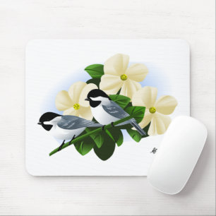 Mousepad Frango e Flor Dogwood