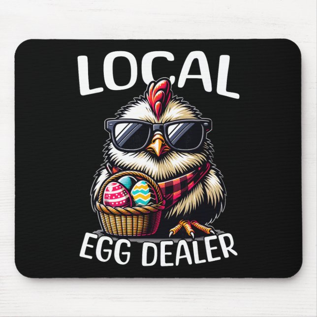 Mousepad Frango Galinha de Páscoa Fornecedor Local de Ovos  (Frente)