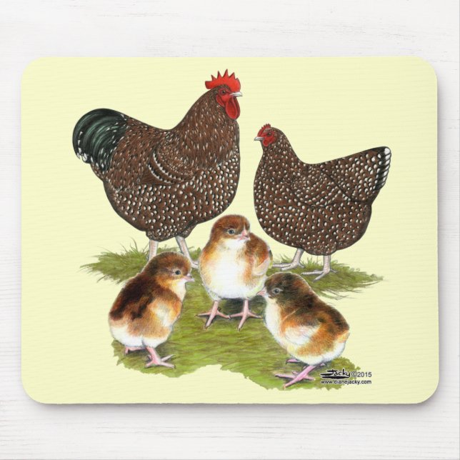 Mousepad Frango Orpington Jubileu Família (Frente)