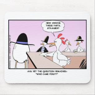 Mousepad Frango ou Ovo? Presentes e Colecionáveis Divertido