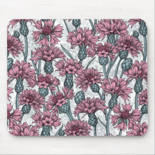 Mousepad Frangos de flores rosados