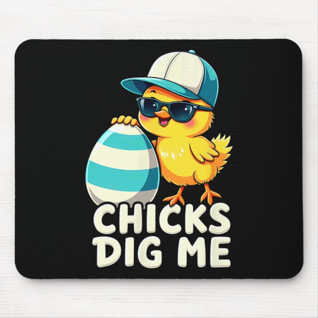 Mousepad Frangos Fofos Me Dismoram Páscoa  (Frente)