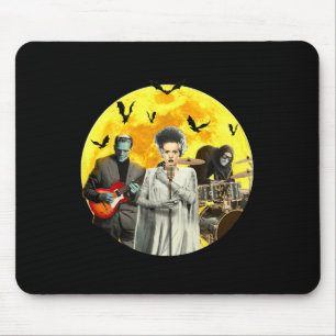 Mousepad Frankenguitar com noiva e Banda de Igor Halloween