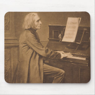 Mousepad Franz Liszt no piano