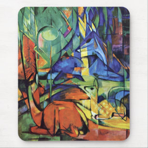 Mousepad Franz Marc - cervo na floresta (ii)