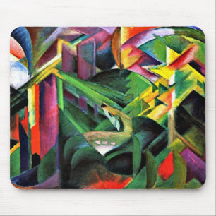 Mousepad Franz Marc - Deer em um Jardim do Mosteiro