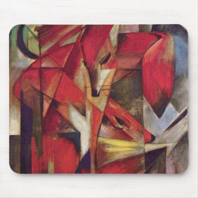Mousepad Franz Marc - raposas (Frente)