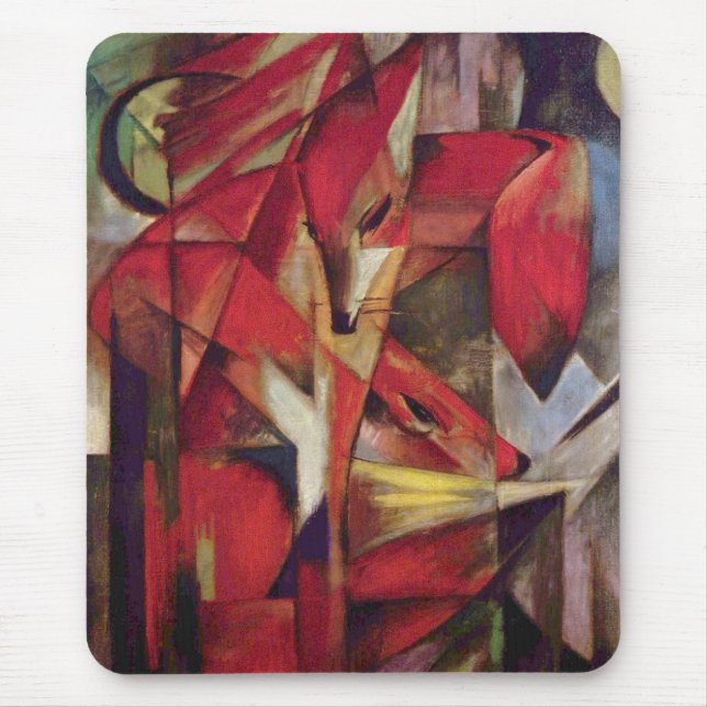 Mousepad Franz Marc - raposas (Frente)