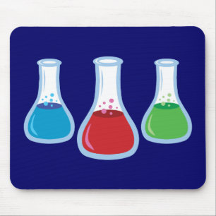 Mousepad Frascos de Ciência