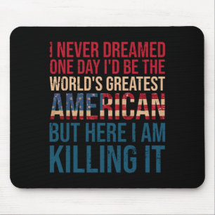 Mousepad Frase Patriótica Divertida Masculina Cidadão Bande
