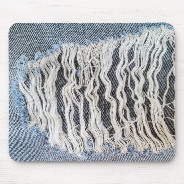 Mousepad Frayed Blue Jean Hole (Frente)