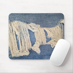 Mousepad Frayed Blue Jean Tecido