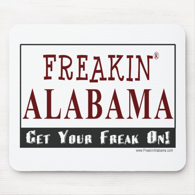 Mousepad FreakinAlabama.com - tapete do rato (Frente)