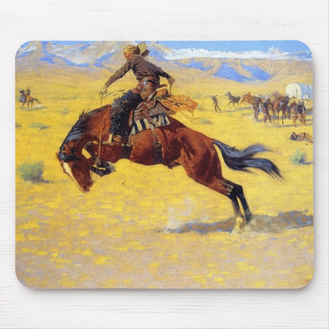 Mousepad Frederic Remington, Uma Manhã Fria Na Faixa (Frente)