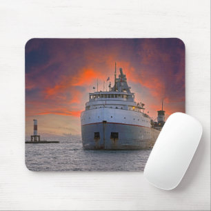Mousepad Freighter Chegando Ao Porto Holandês