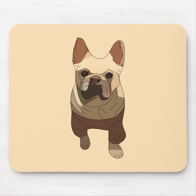 Mousepad French Bulldog, Soft Peach (Frente)