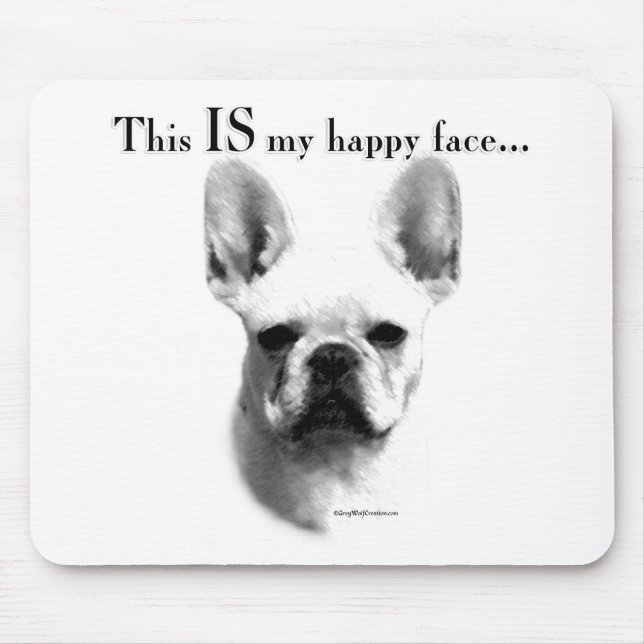 Mousepad Frenchie Happy Face (Frente)