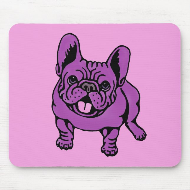 Mousepad Frenchie roxo (Frente)