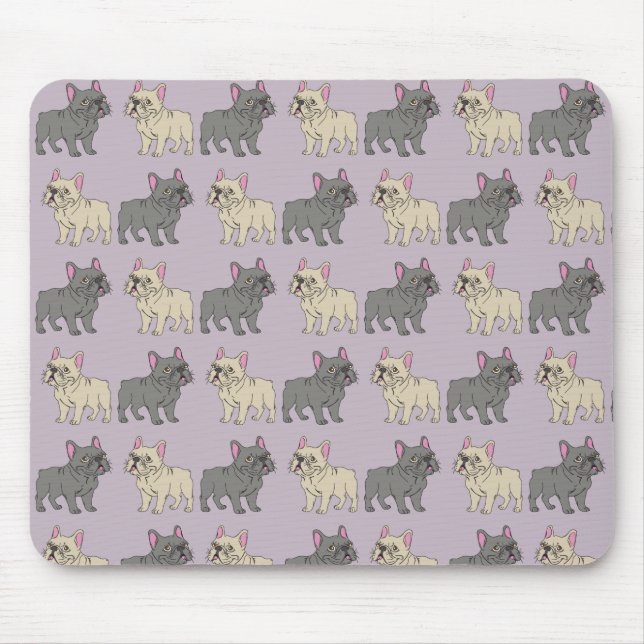 Mousepad Frenchies, Purple (Frente)