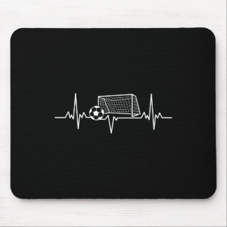 Mousepad Frequência de Futebol Coração dos Amantes do Futeb