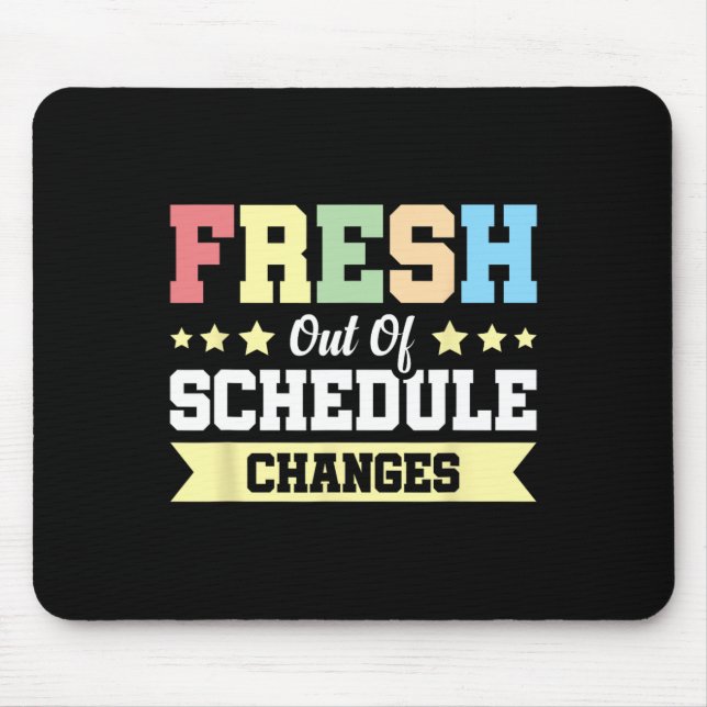 Mousepad Fresco Fora das Alterações de Horário (Frente)