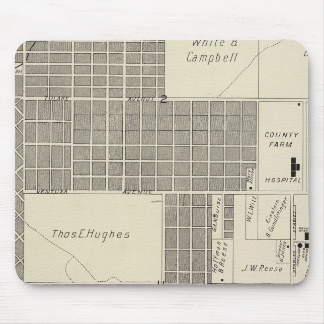 Mousepad Fresno County, Califórnia 18 (Frente)