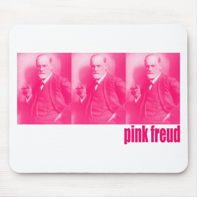 Mousepad Freud cor-de-rosa (Frente)