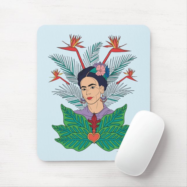 Mousepad Frida Kahlo | Aves do paraíso (Com mouse)