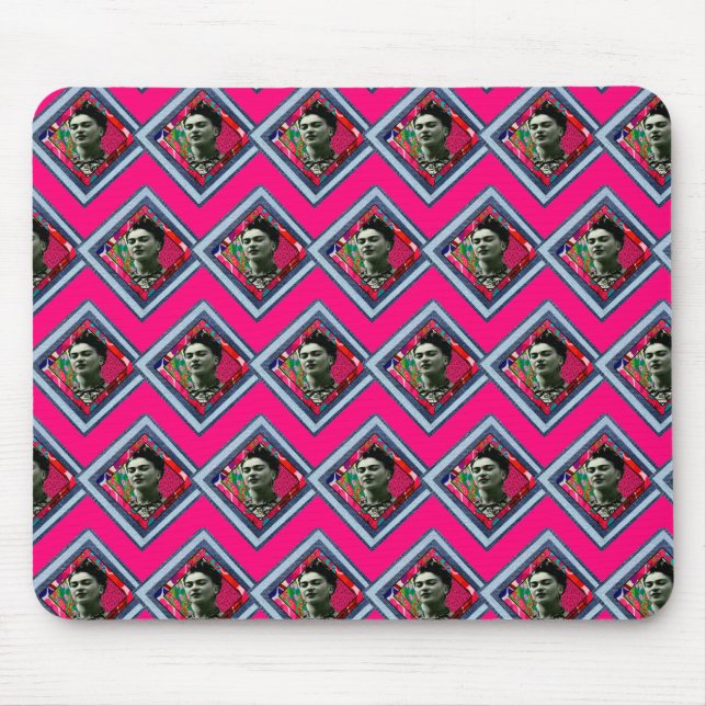 Mousepad Frida Kahlo Retro Denim Diamond (Frente)