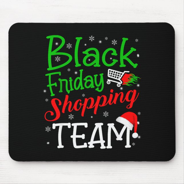 Mousepad Friday Shopng Team Christmas Black Shopng Family G (Frente)