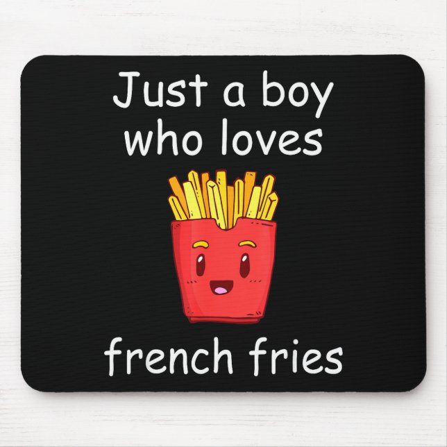 Mousepad Fries Shirt Funny French Fries Lover Cool French F (Frente)