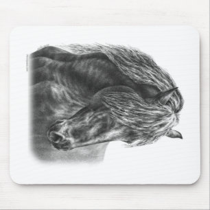 Mousepad Frísia Horse Retrait Wavy Mane