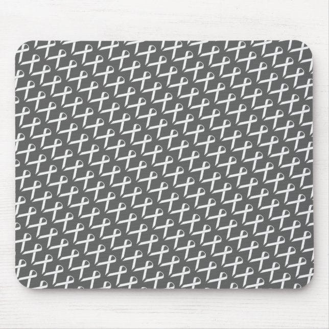 Mousepad Friso Branco Padrão de Kenneth Yoncich (Frente)