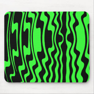 Mousepad Friso de onda - Preto e Verde II