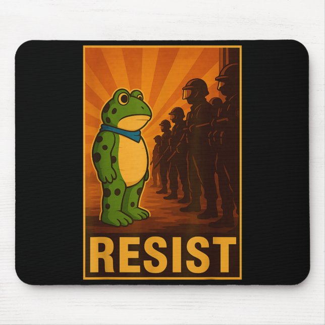 Mousepad Frog Resist Rtland Frog Protest - Rtland Frog Acti (Frente)