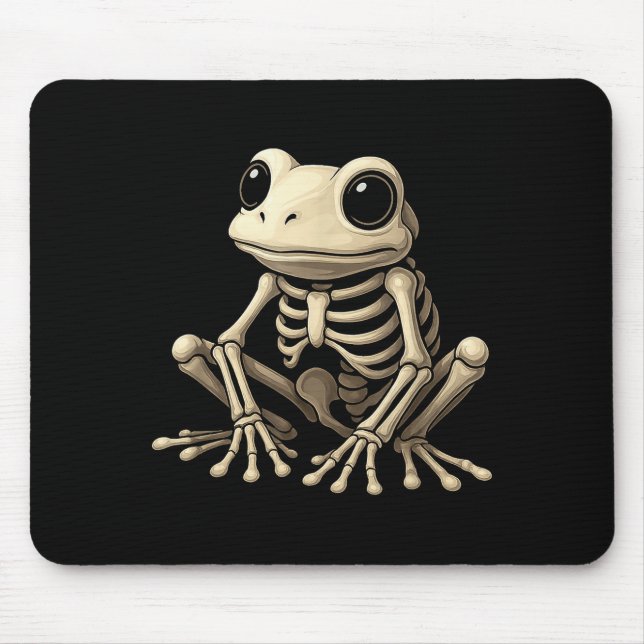 Mousepad Frog Skeleton Halloween Funny Frog Lover Men Women (Frente)
