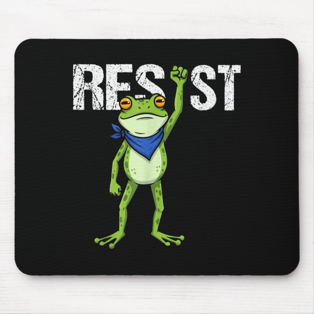 Mousepad Frogs Resist - Rtland Frog Protest Funny  (Frente)