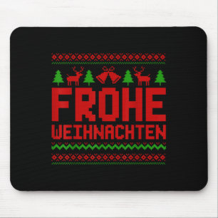 Mousepad Frohe Weihnachten Feliz Natal Em Alemão Engraçado