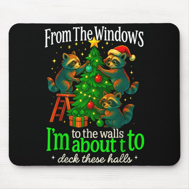 Mousepad From The Windows To The Walls Raccoon Funny Christ (Frente)