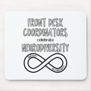 Mousepad Front Desk celebra a aceitação da neurodiversidade