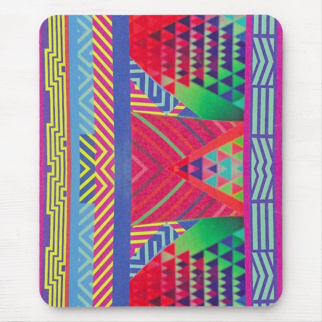 Mousepad fronteiras e triângulos do sudoeste colagem (Frente)