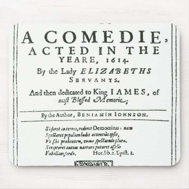 Mousepad Frontispiece 'a Bartholomew Fair (Frente)