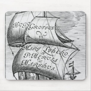 Mousepad Frontispiece a "De Mari Libero", por Hugo Grotius