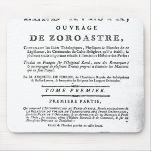 Mousepad Frontispiece de uma edição 'de Zend