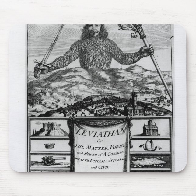 Mousepad Frontispiece por Thomas Hobbes de Malmesbury (Frente)