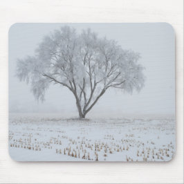 Mousepad Frost sobre uma árvore Solitário