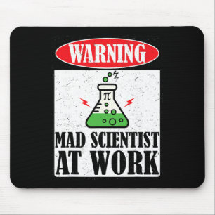 Mousepad Frouxo Professor de Ciência Cientista Louco Fantas