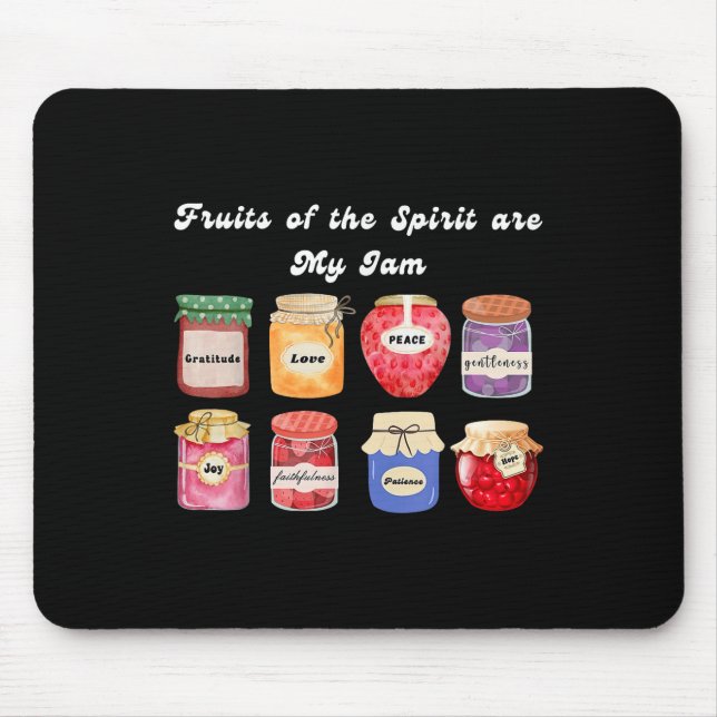 Mousepad Fruta Cristã Do Espírito É Minha Bíblia De Jam Rel (Frente)